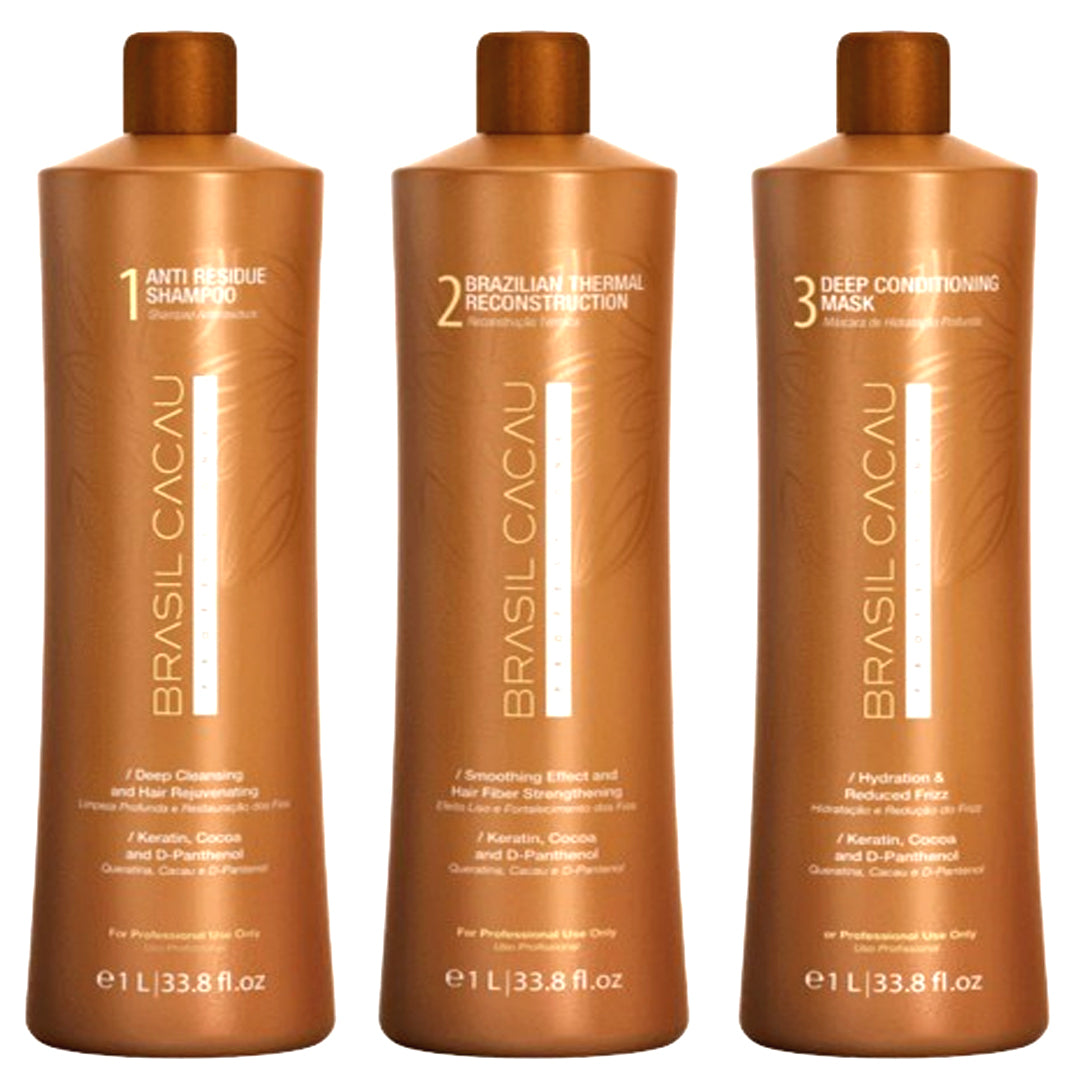 Smoothing Treatment Brasil Cacau Keratin After Brasil Cacau Hair