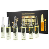 Available at Harram Store The Keratine Queen Hair Care Ampoules (10x13ml) – collagen protein keratin argan oil treatment for severely damaged hair in glass vials, repair split ends and add shine. Barcode:  5060518887307