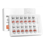 BIOAQUA Oligopeptide EGF Repair Lyophilized Powder Set treatment kit presentation box as seen in 'Bioaqua Oligopeptide.jpg'. The premium packaging showcases individual vacuum-sealed vials of 99% pure freeze-dried active oligopeptide powder paired with activating solution fluids to deep repair acne marks, shrink pores, and stabilize the skin barrier, exclusively available at Harram Store. barcode: 6974772949789