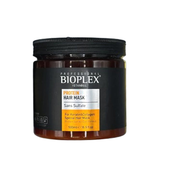 Bioplex Protein Hair Masque Sans Sulfate For Keratin & Collagen Special Hair Mask, deeply nourishes and repairs damaged hair, sulfate-free formula. Barcode: 8699300204359