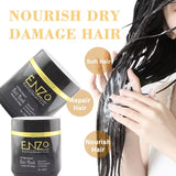 Enzo Hair Mask with Brazilian Keratin & Collagen - Deep conditioning treatment that strengthens and smooths hair, leaving it shiny and revitalized. Perfect for damaged or frizzy hair. Barcode: 7896299945602.