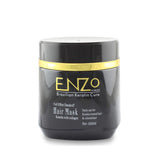 Enzo Hair Mask with Brazilian Keratin & Collagen - Deep conditioning treatment that strengthens and smooths hair, leaving it shiny and revitalized. Perfect for damaged or frizzy hair. Barcode: 7896299945602.