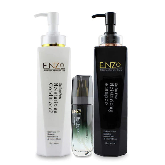 Enzo Hair Moisturizing Shampoo & Conditioner with serum Triple Pack