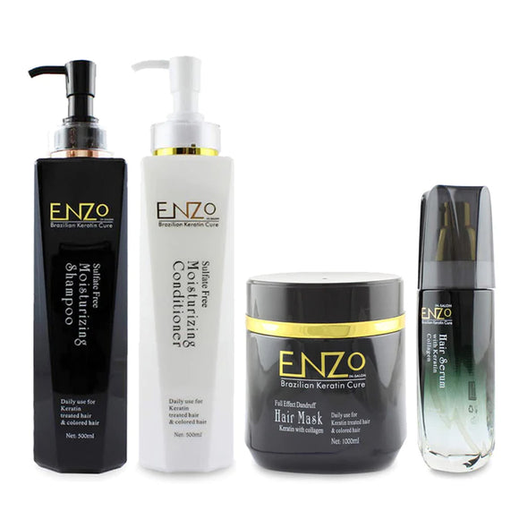 Enzo Hair Moisturising Shampoo & Conditioner with Mask & Serum complete kit