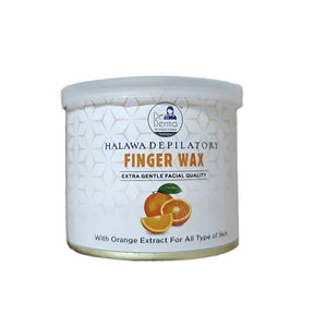 Dr. Derma Orange Halawa Wax 175g - natural stripless finger wax for painless facial and body hair removal at home. Barcode: 163345682