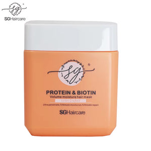 SG Hair Care Protein & Biotin Volume Moisture Hair Mask 500ml – Deep Conditioning Treatment for Dry & Damaged Hair, Adds Volume & Shine – Barcode 6974219010645