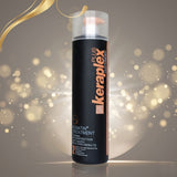 Bk Keraplex Plus Botox Keratin Treatment 1000ml professional salon bottle as shown in 'Keraplex Plus Botox white.jpg'. The premium white packaging showcases the heat-activated thermal re-construction formula enriched with silk protein and argan oil to eliminate stubborn frizz, reduce volume, and completely straighten hair, exclusively available at Harram Store. Barcode: 0100140834845