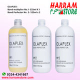Repair and restore your damaged hair with Olaplex, the world's leading bond builder. Shop now at Harram Store and save on a wide range of Olaplex products, including the Bond Multiplier, Bond Perfector, Home Kit, and Saloon Kit.