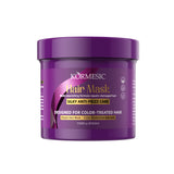 Kormesic Purple Hair Mask in a professional 500ml white jar. Multi-Nourishing, silky anti-frizz formula specifically designed for color-treated hair (blonde, silver, grey, highlighted). Neutralizes brassy yellow and orange tones, deeply repairs damaged fibers, and provides comprehensive color protection care. Barcode: 5061018500925. Authentic imported haircare available at Harram Store.