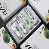 Zozu Avocado Toner Tender Facial Set 6-Piece, including Hydrating Cleanser, Hydrating Toner, Hydrating Eye Cream, Hydrating Liquid, Hydrating Emulsion, and Hydrating Cream, with barcode 6941349345053